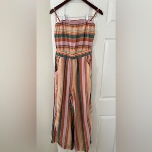 American Eagle Outfitters multi color striped romper.